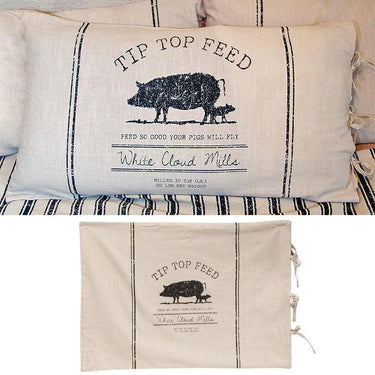 Tip Top Feed Farmhouse Stripe King Pillow Sham - The Fox Decor
